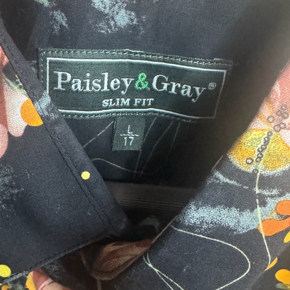 Paisley & Gray Dark Floral Slim Fit Shirt